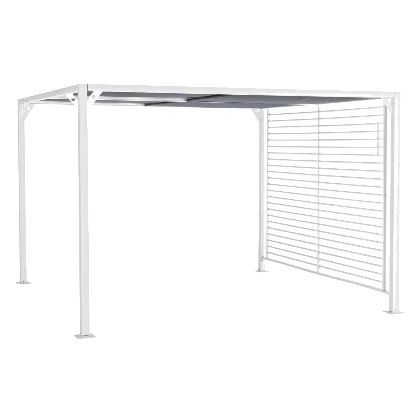 Altana ogrodowa NOAH biała 300x360 z aluminium Bizzotto
