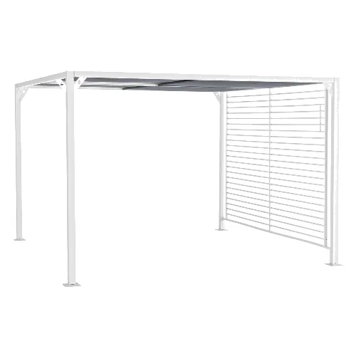 Altana ogrodowa NOAH biała 300x360 z aluminium Bizzotto