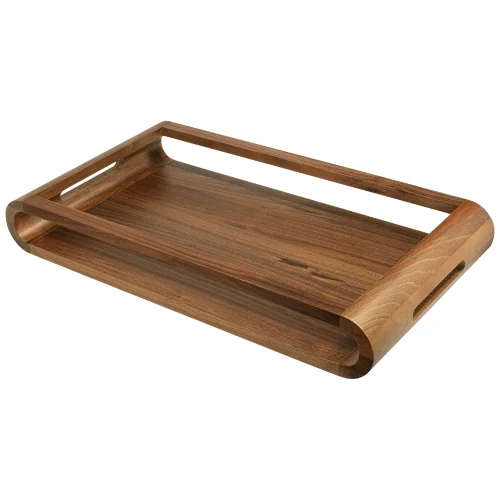 Artelegno Vasd Dwustronna taca z drewna orzechowego 27 x 49 cm