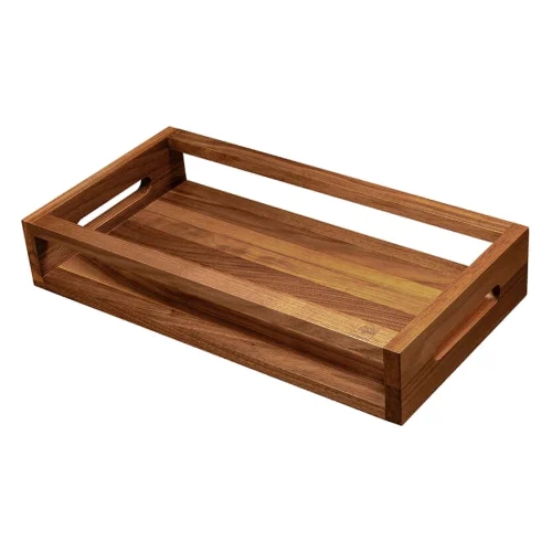 Artelegno Vasd Dwustronna taca z drewna orzechowego - 43 x 21 cm