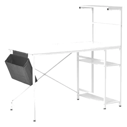 Biurko ARAMINGO Biały 120 cm 60 cm ze schowkiem