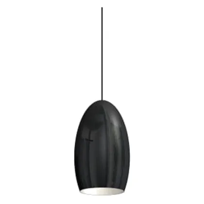 Cocco Kokon czarno-biała lampa wisząca średnica 30cm czarny mat wyrzedaż