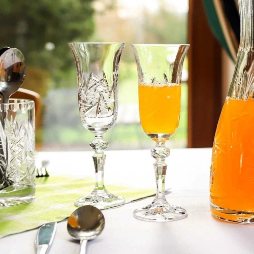 Crystal Julia Kieliszki do szampana prosecco 6 sztuk Młynek
