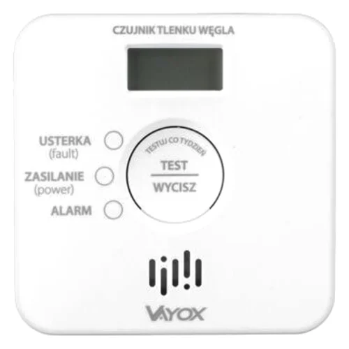 Czujnik czadu bezprzewodowy z wyświetlaczem LCD VA0414 Vayox