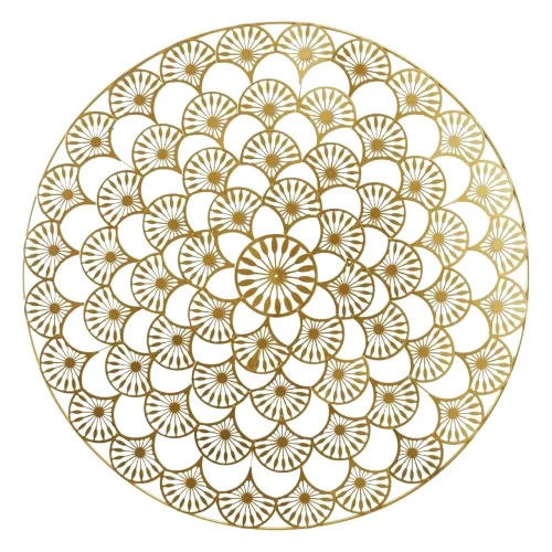 Dekoracja ścienna mandala 70cm złota