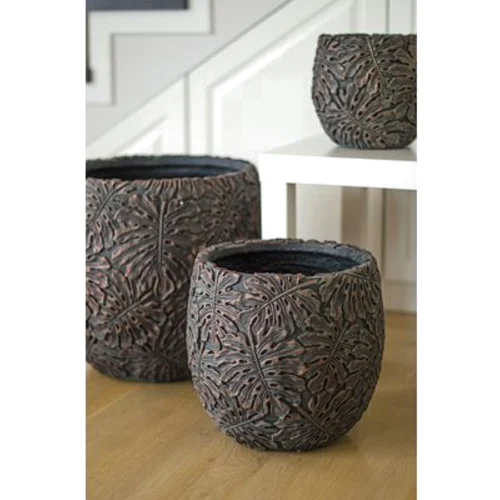 Donica jungle złota M 35 x 35 x 31 cm