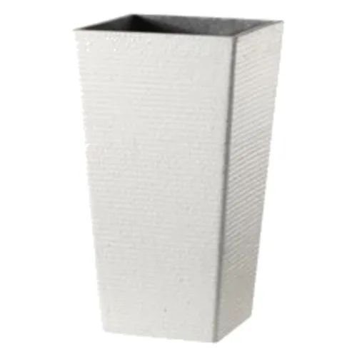 Donica plastikowa 1002 wym. 26 x 26 cm ecru