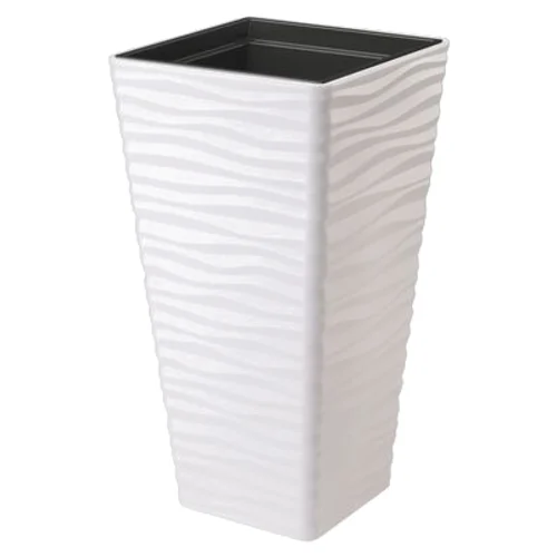 Donica SAHARA DUNES KWADRAT SLIM 40 biały