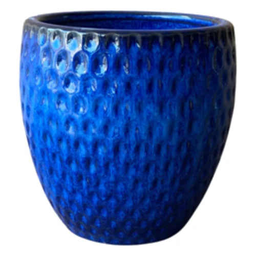 Donica szkliwiona Blue Azurro M 26 cm
