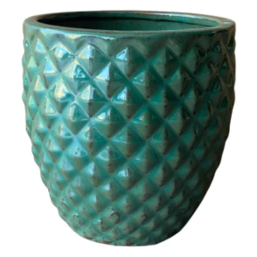 Donica szkliwiona Jade Porto L 34 cm