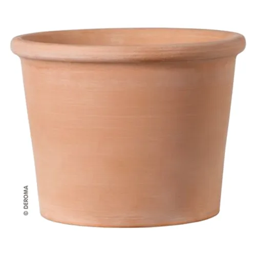 Doniczka ceramiczna Cilindro Bordato Primitivo 38 cm ceglana