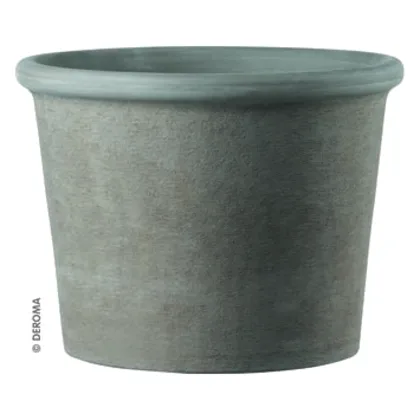 Doniczka ceramiczna Cilindro Bordato Primitivo GRAFITE 38 cm