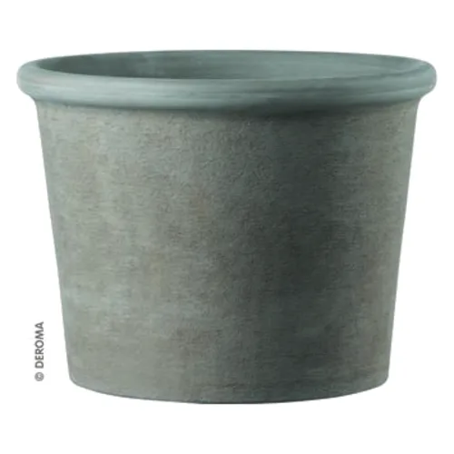 Doniczka ceramiczna Cilindro Bordato Primitivo GRAFITE 38 cm
