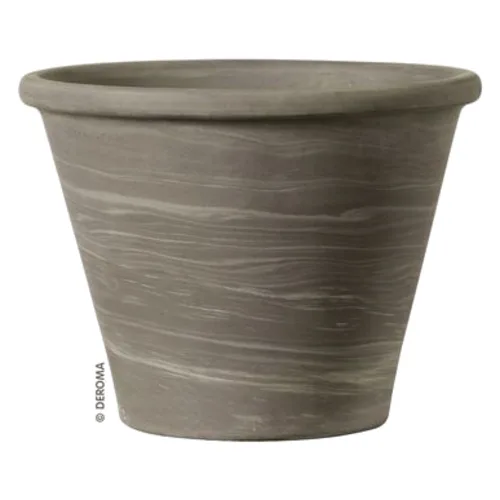 Doniczka ceramiczna Vasum Duo Bianco GRAFITE 37 cm