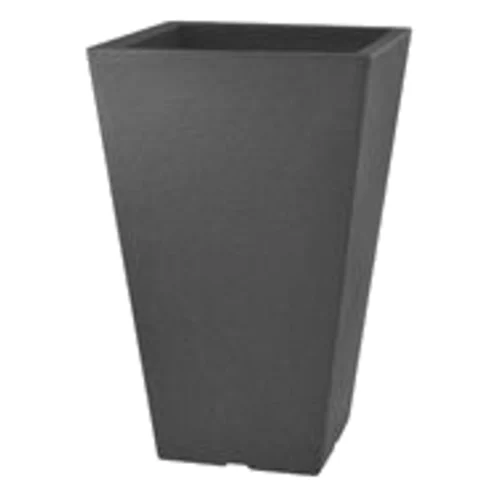 Doniczka kwadratowa Mila 24 cm antracytowy
