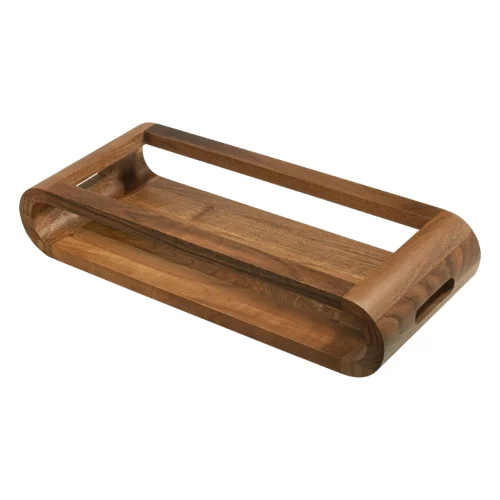 Dwustronna taca z drewna orzechowego artelegno vasd - 37 cm