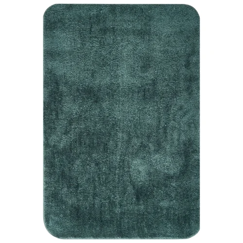 Dywanik łazienkowy URLANA Ciemnozielony 60 x 90 cm Mikrofibra