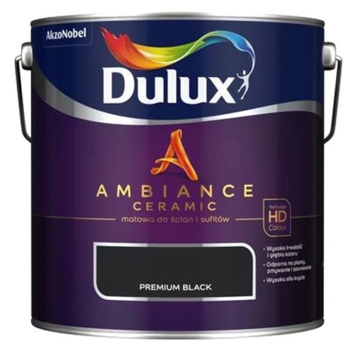 Farba ceramiczna AMBIANCE CERAMIC Premium Black 2,5 l Dulux