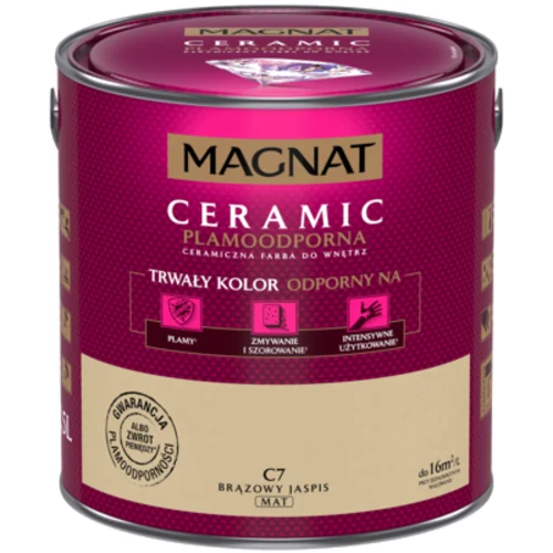 Farba ceramiczna brązowy jaspis C7 2,5 l Magnat