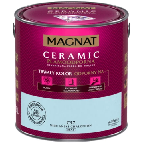 Farba ceramiczna niebiański chalcedon C57 2,5 l Magnat