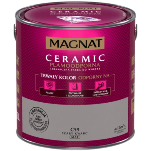 Farba ceramiczna szary kwarc C59 2,5 l Magnat