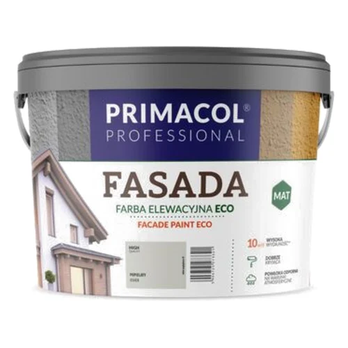 Farba Fasada Eco popielaty 9 l Primacol