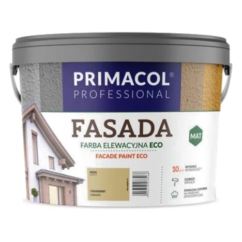 Farba Fasada Eco waniliowy 9 l Primacol