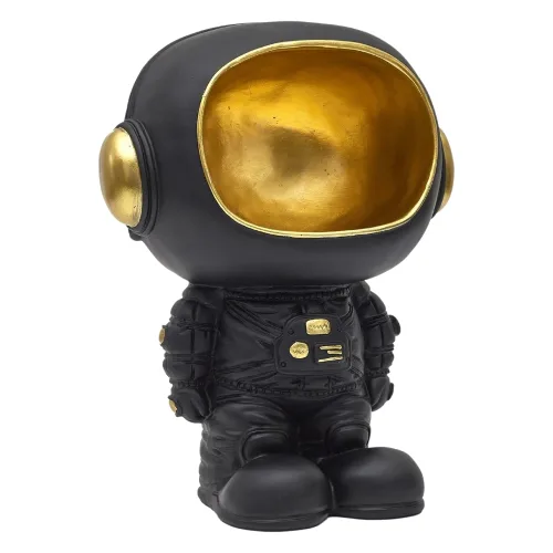 Figurka astronauta z funkcją przechowywania czarna/złota