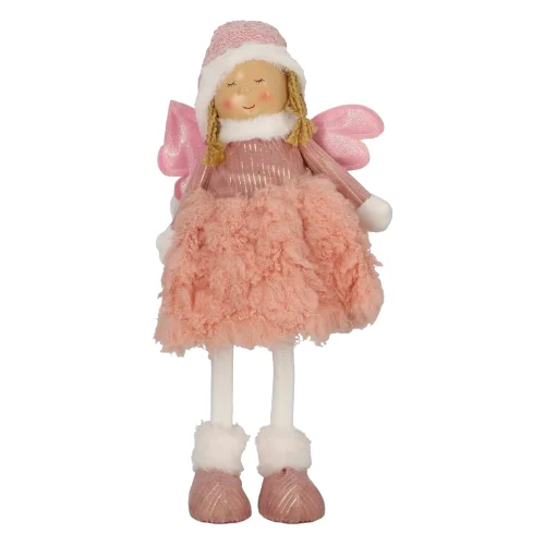 Figurka dekoracyjna aniołek 69cm led różowy