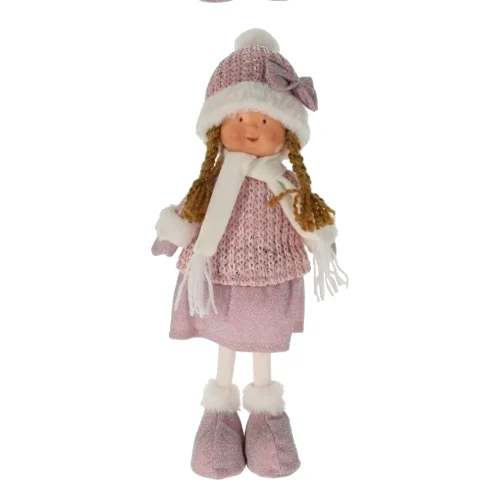 Figurka dziewczynka 38cm różowa