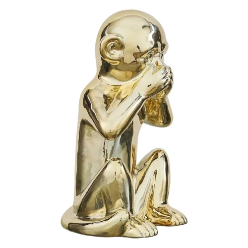 Figurka monkey złota l