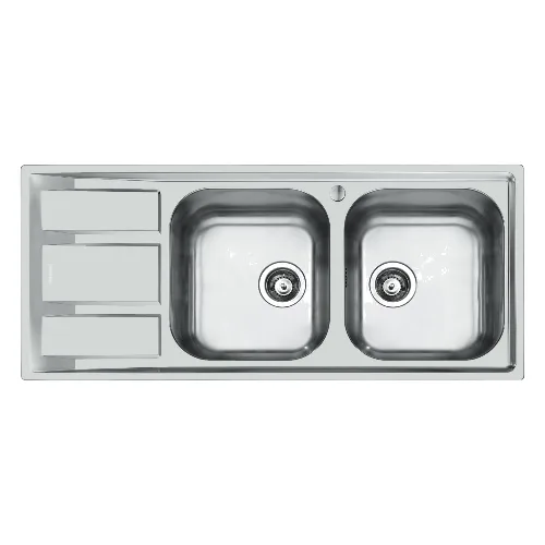 FOSTER 1972061 FM SINK 1160x500 - Zlewozmywak prawy dwukomorowy z ociekaczem