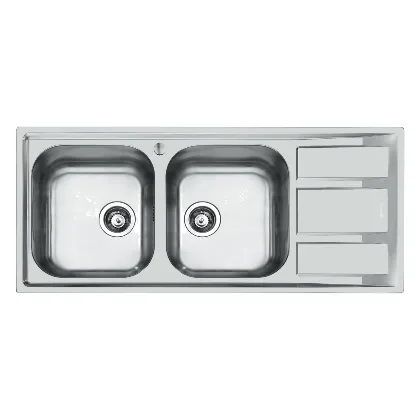 FOSTER 1972062 FM SINK 1160x500 2 LH/B+DR - Zlewozmywak lewy dwukomorowy z ociekaczem