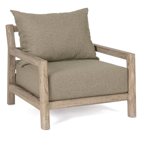 Fotel ogrodowy MAYNARD 85x90 z drewna teak Bizzotto