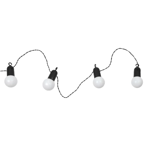 Girlanda solarna żarówkowa 20 led biała