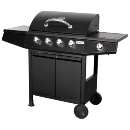 Grill gazowy 4 + 1 palnikowy MG661 9,3 kW czarny Floraland