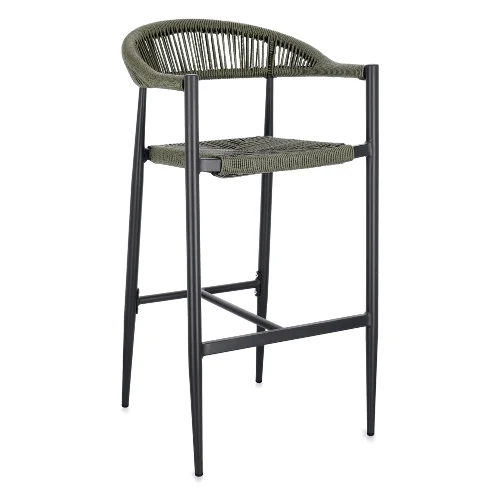 Hoker ogrodowy JANDIA antracyt-zielony 53x56 aluminiowe Bizzotto