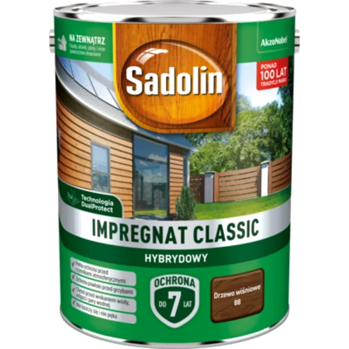 Impregnat CLASSIC HYBRYDOWY Drzewo Wiśniowe 4,5 l Sadolin