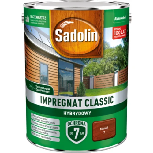 Impregnat CLASSIC HYBRYDOWY Mahoń 4,5 l Sadolin