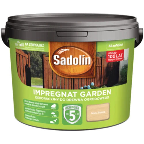 Impregnat dekoracyjny do drewna ogrodowego Garden Jasna Sosna 9 l Sadolin