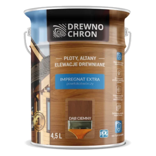Impregnat EXTRA powłokotwórczy dąb ciemny 4,5 l