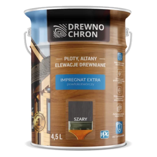 Impregnat EXTRA powłokotwórczy szary 4,5 l