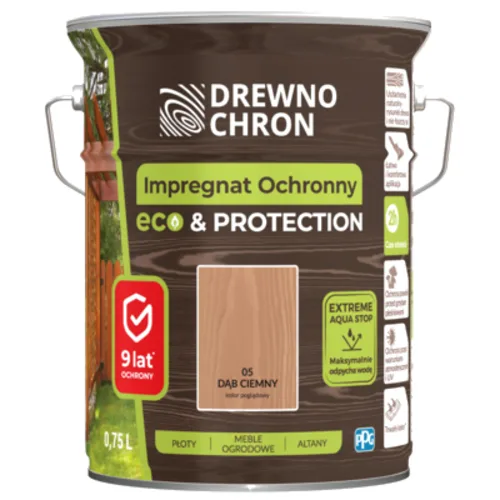 Impregnat ochronny ECOPROTECTION dąb ciemny 4,5 l Drewnochron
