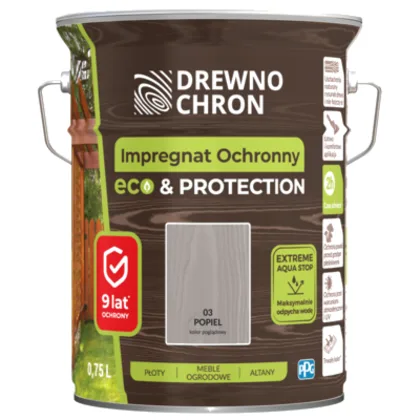 Impregnat ochronny ECOPROTECTION popiel 4,5 l Drewnochron