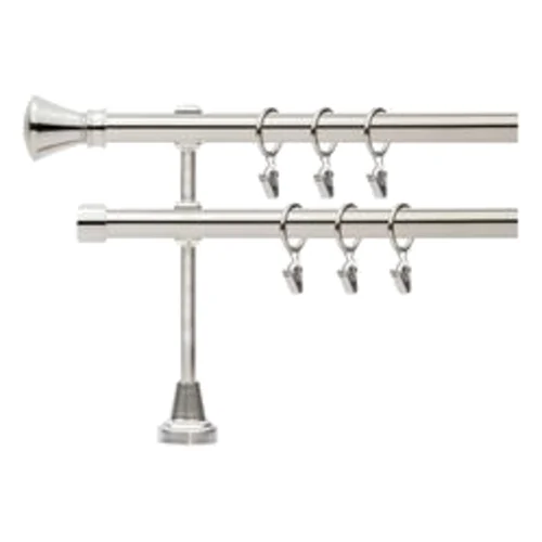 Karnisz podwójny Capri 19 mm 200 cm stal