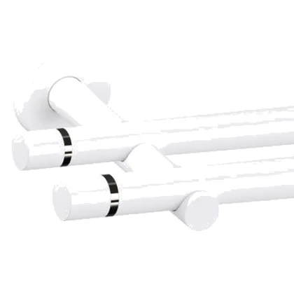 Karnisz podwójny Tokyo Easy II 19 mm 160 cm biały mat