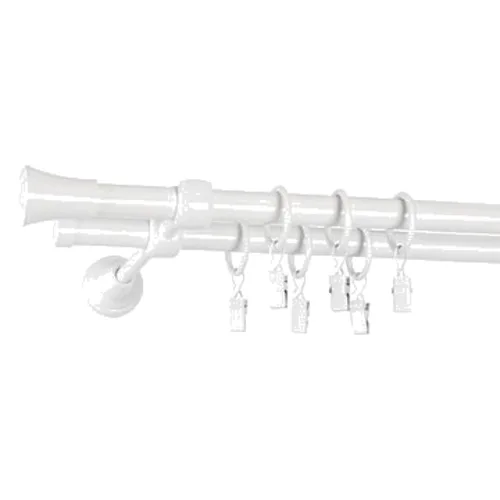 Karnisz podwójny TULUZA 160 cm 16/16 mm biały