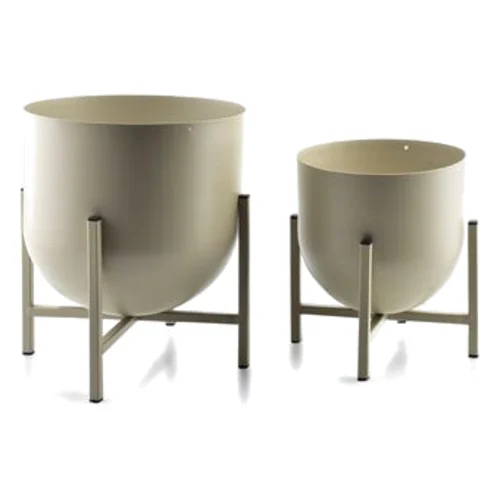 Komplet 2 osłonek 24 x 26 cm/18,5 x 21 cm BEIGE