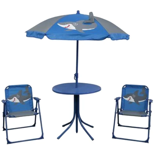 Komplet mebli rekin 2 x krzesełko, stół parasol