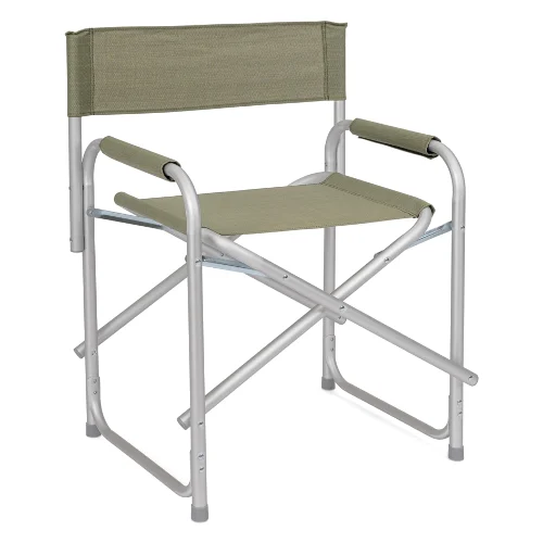 Krzesło kempingowe składane CAYO oliwkowy 57x47 z aluminium Bizzotto